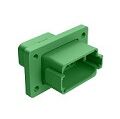 Green DIP Connector with thermoplastic shell multiple terminal options and operating temperature minus 55 to plus 125 degrees Celsius