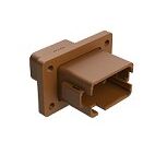 Thermoplastic DIP Connector available in brown color with various terminal types designed for operation from minus 55 to plus 125 degrees Celsius