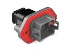 Grey thermoplastic housing DIP Connector with multiple terminal types and operating temperature range minus 55 to plus 125 degrees Celsius