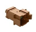 Versatile DIP Connector Designed with Brown Polyamide Housing and Multiple Terminal Options for in Wide Temperature Ranges
