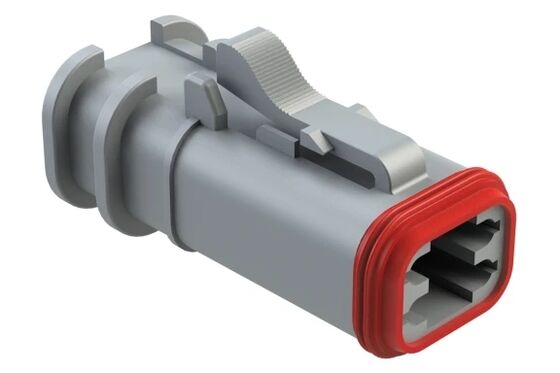 Genuine AT06-4S-OMGRY Rectangular Female Cable Connector with Premium Insulation Material for reliable cable wiring and electronic circuit connection