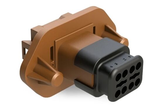 Composant électronique automobile fiable Amphenol AT04-08PD-PM16 Connecteur de réceptacle mâle utilisé dans le système de câblage de circuit intégré du véhicule